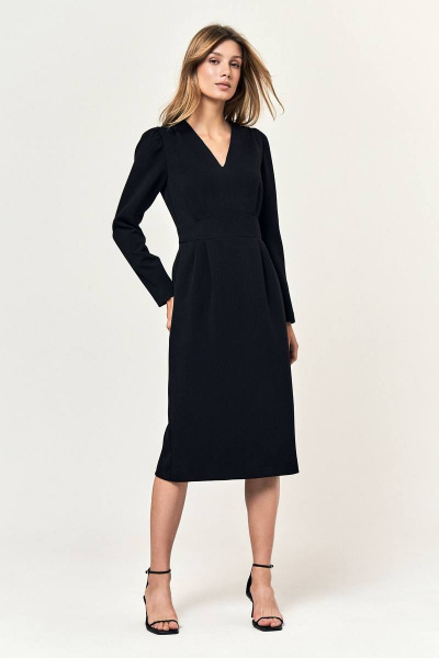 Платье LeNata 11226 черный - фото 1