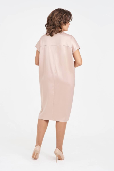 Платье IVA 1539 бежевый - фото 6