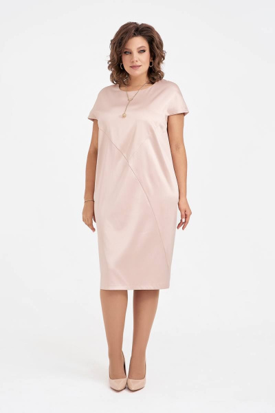 Платье IVA 1539 бежевый - фото 1