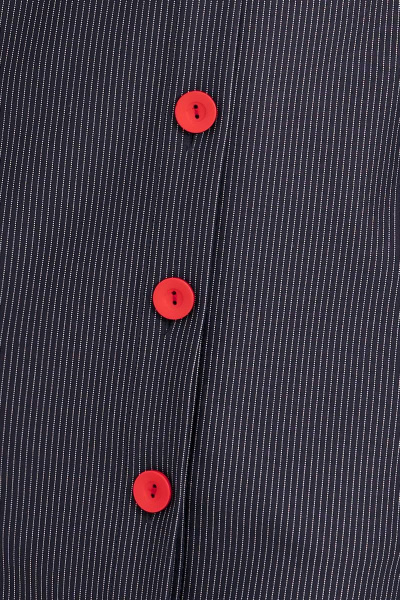 Платье с накладными карманами из трикотажа на пуговицах IVA 1517 синий - фото 6