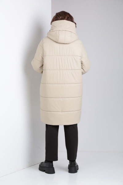 Пальто с утеплителем и вместительными карманами Диомант 1900 бежевый - фото 7