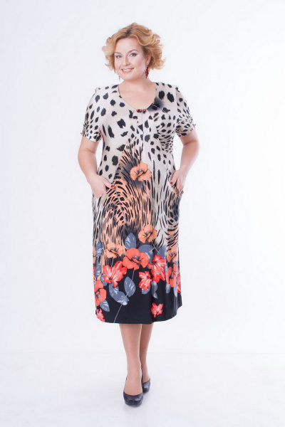 Платье Медея и К 1410 оранж - фото 1