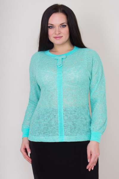Джемпер Медея и К 1674 бирюза - фото 1