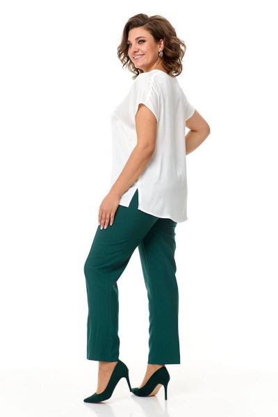 Брюки, жакет, топ Ollsy 05130 зеленый - фото 9