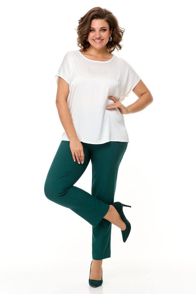 Брюки, жакет, топ Ollsy 05130 зеленый - фото 8