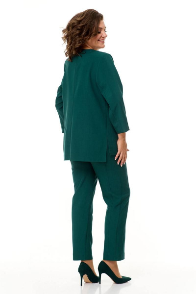 Брюки, жакет, топ Ollsy 05130 зеленый - фото 3