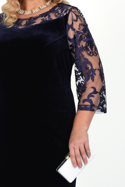 Платье Ninele 5973 синий - фото 6