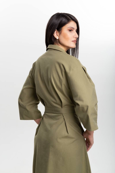 Платье MAKKI 17/22 оливковый - фото 5