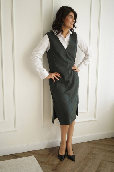 Сарафан MAKKI 23/22 темно-зеленый - фото 1