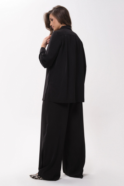 Черная блуза и брюки для повседневных образов Панда 149226w черный - фото 4