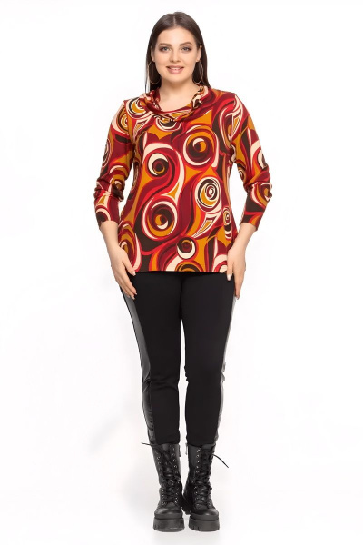 Оранжевый джемпер из мягкого трикотажа с принтом Friends 6-003orng оранжевый - фото 9