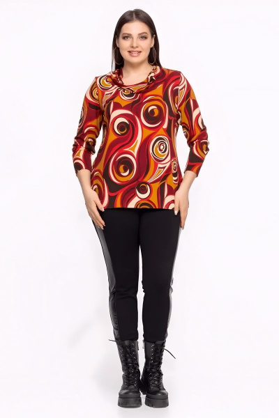 Оранжевый джемпер из мягкого трикотажа с принтом Friends 6-003orng оранжевый - фото 8