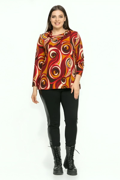 Оранжевый джемпер из мягкого трикотажа с принтом Friends 6-003orng оранжевый - фото 7