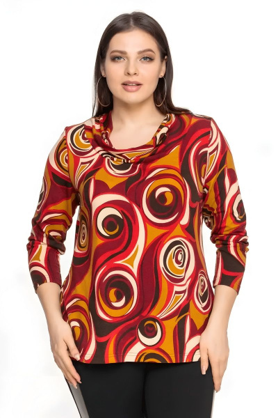 Оранжевый джемпер из мягкого трикотажа с принтом Friends 6-003orng оранжевый - фото 4