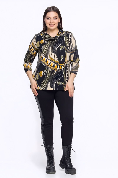 Джемпер из мягкого трикотажа с принтом и рукавом 3/4 Friends 6-003bl зеленый - фото 9