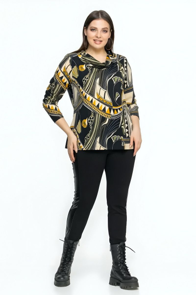 Джемпер из мягкого трикотажа с принтом и рукавом 3/4 Friends 6-003bl зеленый - фото 8