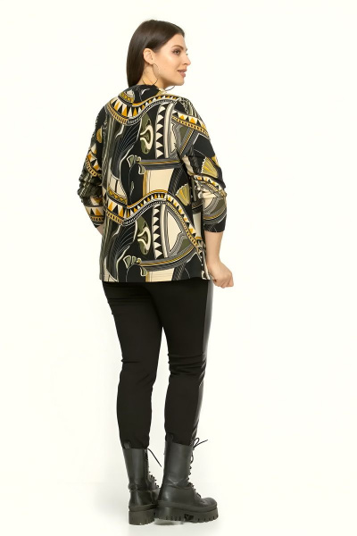 Джемпер из мягкого трикотажа с принтом и рукавом 3/4 Friends 6-003bl зеленый - фото 5