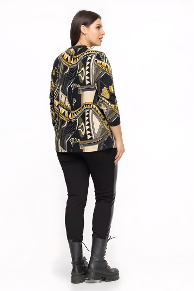 Джемпер из мягкого трикотажа с принтом и рукавом 3/4 Friends 6-003bl зеленый - фото 3