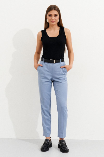 Топ без рукавов из вискозы и трикотажа универсальный Ketty К-04740 черный - фото 2