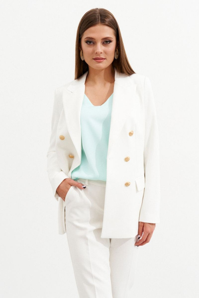 Легкая блузка без рукавов из текстиля для будней Ketty К-01040 мята - фото 5