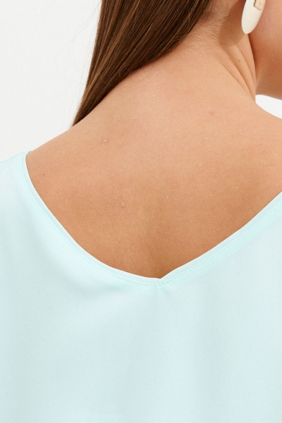 Блуза летняя свободная из вискозы бирюзовая Ketty К-09940 мятный - фото 6