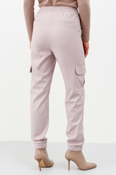 Брюки спортб без застежки и карманов Ketty К-11260 бежевый - фото 8