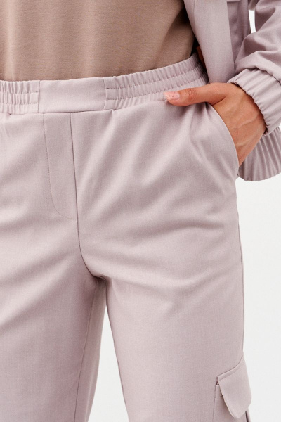 Брюки спортб без застежки и карманов Ketty К-11260 бежевый - фото 7
