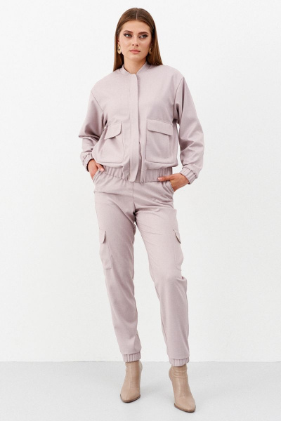 Брюки спортб без застежки и карманов Ketty К-11260 бежевый - фото 4