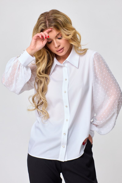 Блуза Abbi 4025 белый - фото 7