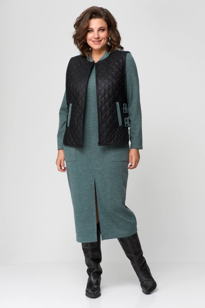 Жилет, платье Runella 1597 зеленый - фото 7