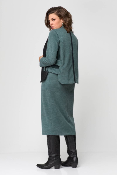 Жилет, платье Runella 1597 зеленый - фото 4