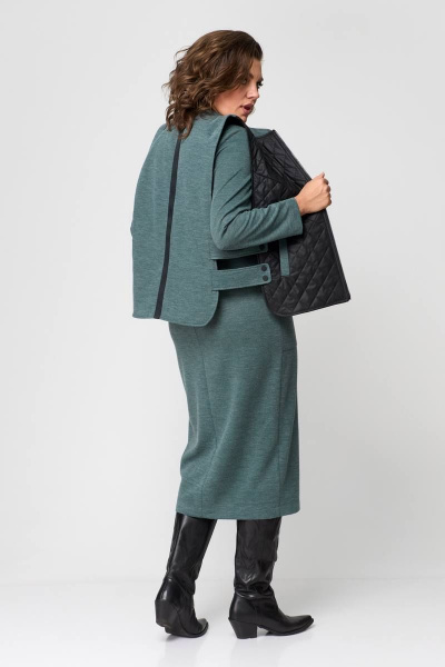 Жилет, платье Runella 1597 зеленый - фото 2