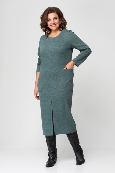 Жилет, платье Runella 1597 зеленый - фото 3