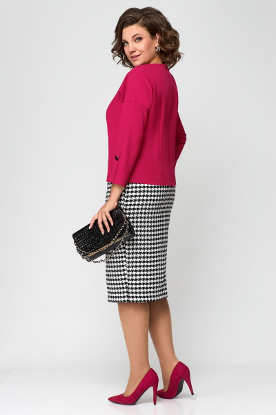 Блуза, юбка Мишель стиль 1157 малина - фото 3