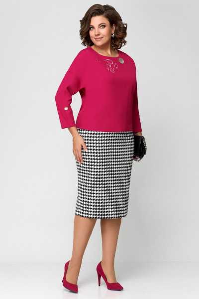 Блуза, юбка Мишель стиль 1157 малина - фото 13
