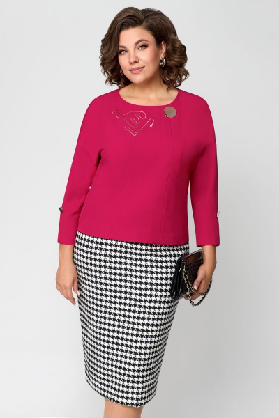 Блуза, юбка Мишель стиль 1157 малина - фото 11