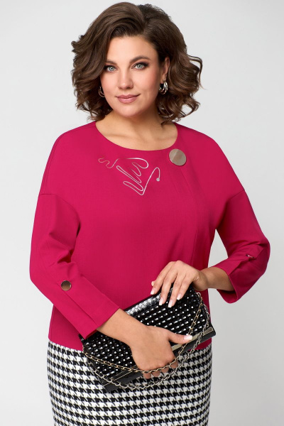 Блуза, юбка Мишель стиль 1157 малина - фото 9