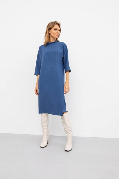 Платье VIZANTI 9349 синий - фото 2