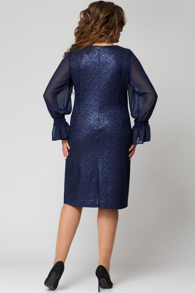 Платье EVA GRANT 7284 темно-синий - фото 8