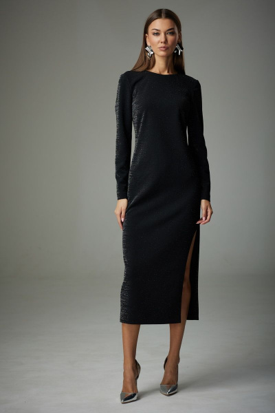 Нарядное платье из трикотажа с металлизированным блеском N.O.W. 1340 - фото 3