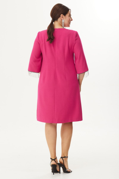 Платье в стиле А-силуэт с металлизированной бахромой Орхидея 1353 - фото 6