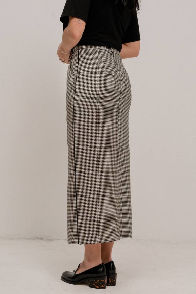 Макси юбка из костюмной ткани с разрезом и наклонными карманами JRSy 2395 - фото 4