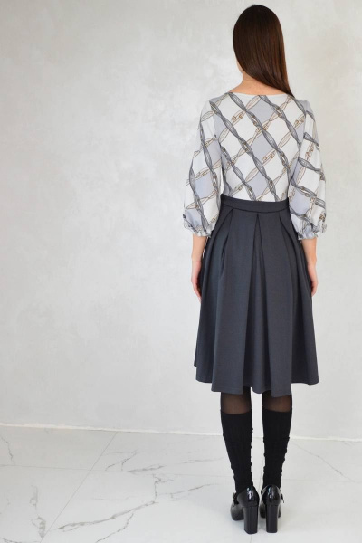 Платье Patriciа C14728 серый,графитовый - фото 2