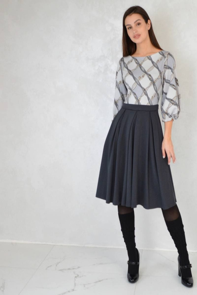 Платье Patriciа C14728 серый,графитовый - фото 1