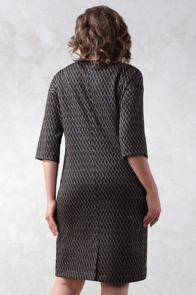 Трикотажное платье полуприлегающего силуэта с шлицей Avanti 1577-4 - фото 2