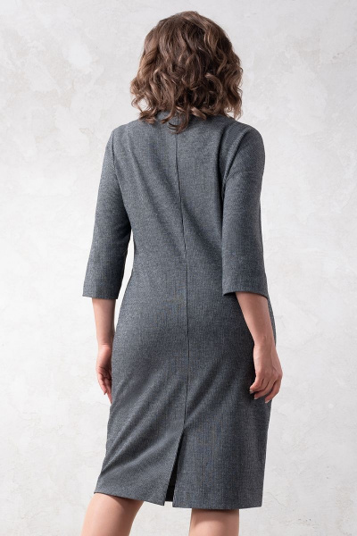 Трикотажное платье миди полуприлегающего силуэта с шлицей Avanti 1607 - фото 3