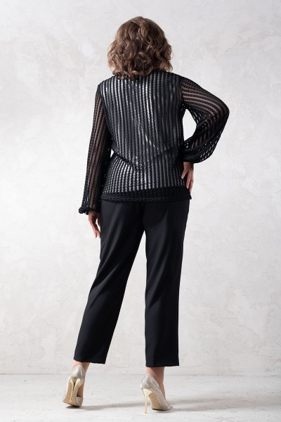 Комплект двойка блуза и классические брюки нарядный демисезон Avanti 1458-1 - фото 3