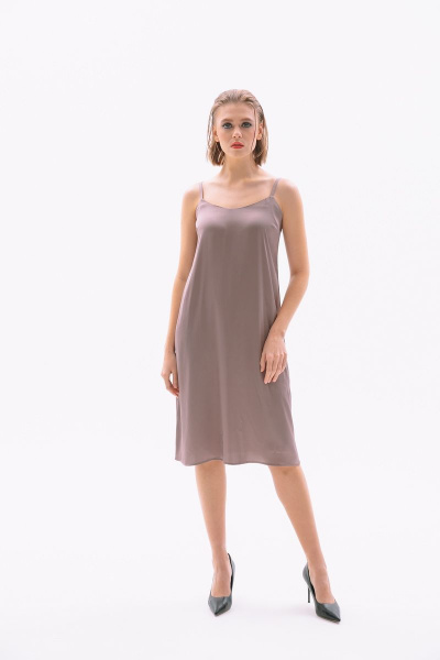 Накидка, платье NikVa 415-2 кофе-черный - фото 4