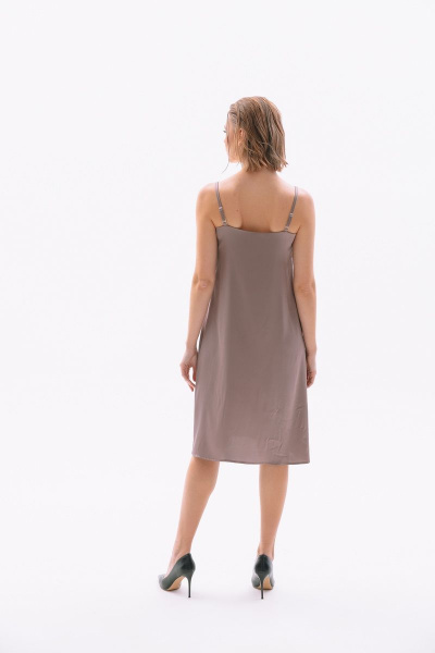 Накидка, платье NikVa 415-2 кофе-черный - фото 3