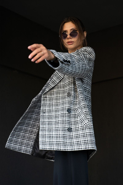 Брюки, жакет, топ Luna 127 белый_черный - фото 13